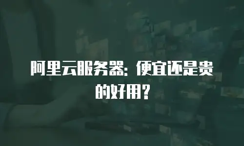 阿里云服务器: 便宜还是贵的好用?
