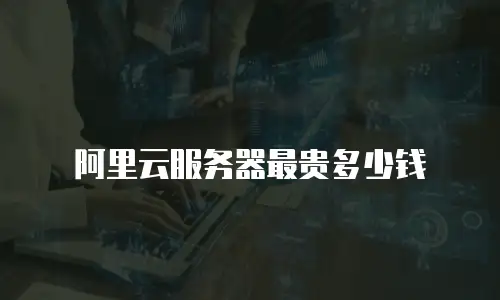 阿里云服务器最贵多少钱