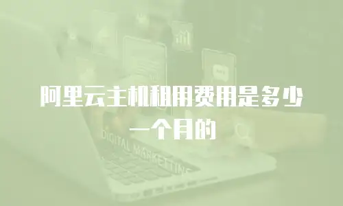 阿里云主机租用费用是多少一个月的