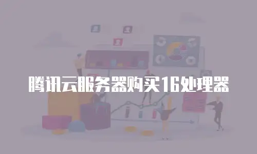 腾讯云服务器购买16处理器