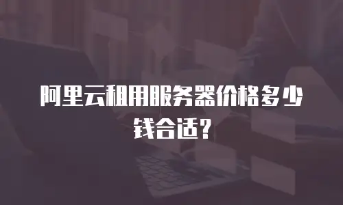 阿里云租用服务器价格多少钱合适？