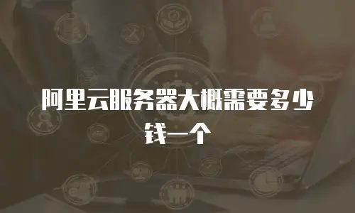 阿里云服务器大概需要多少钱一个