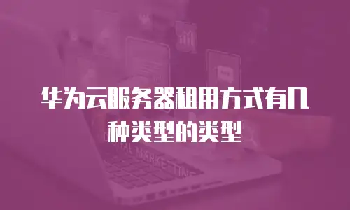 华为云服务器租用方式有几种类型的类型