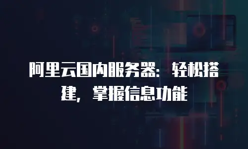 阿里云国内服务器：轻松搭建，掌握信息功能