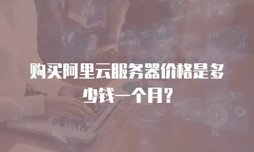 购买阿里云服务器价格是多少钱一个月？