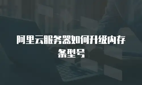 阿里云服务器如何升级内存条型号