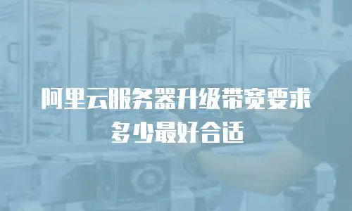阿里云服务器升级带宽要求多少最好合适