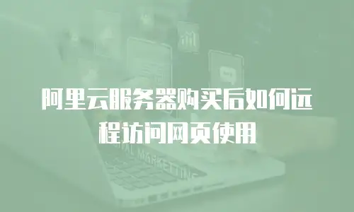阿里云服务器购买后如何远程访问网页使用