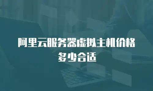 阿里云服务器虚拟主机价格多少合适