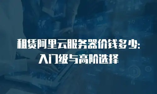 租赁阿里云服务器价钱多少：入门级与高阶选择