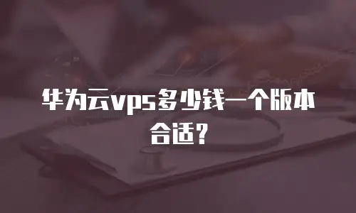 华为云vps多少钱一个版本合适？