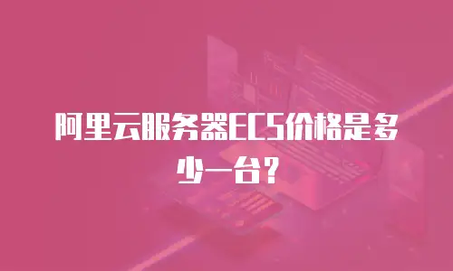 阿里云服务器ECS价格是多少一台？