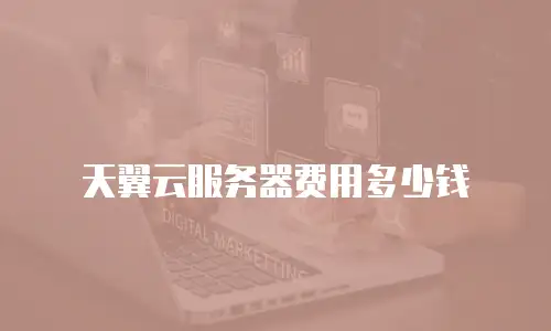 天翼云服务器费用多少钱