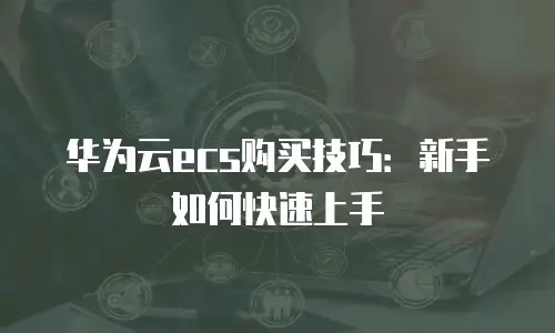 华为云ecs购买技巧：新手如何快速上手