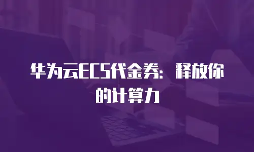 华为云ECS代金券：释放你的计算力