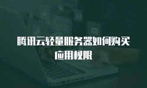 腾讯云轻量服务器如何购买应用权限