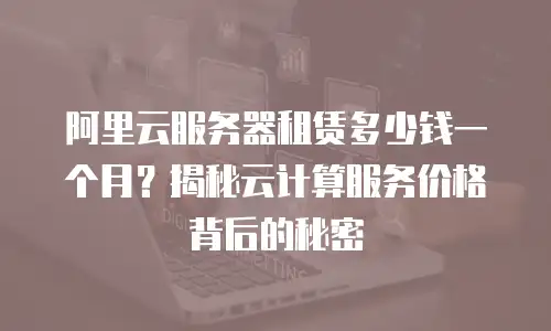 阿里云服务器租赁多少钱一个月？揭秘云计算服务价格背后的秘密