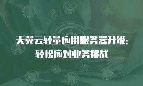 天翼云轻量应用服务器升级：轻松应对业务挑战