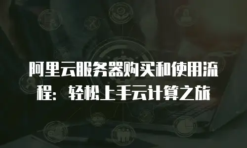 阿里云服务器购买和使用流程：轻松上手云计算之旅