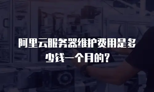 阿里云服务器维护费用是多少钱一个月的？