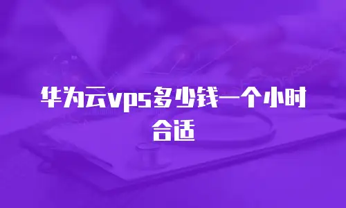 华为云vps多少钱一个小时合适