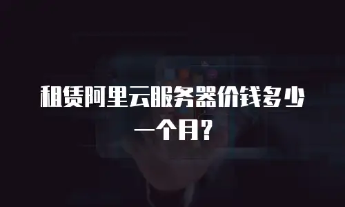 租赁阿里云服务器价钱多少一个月？
