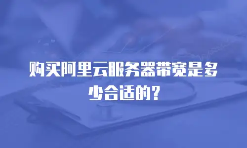 购买阿里云服务器带宽是多少合适的？