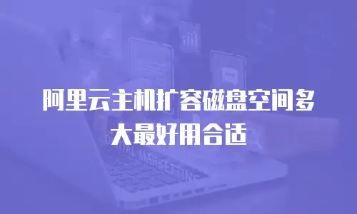 阿里云主机扩容磁盘空间多大最好用合适