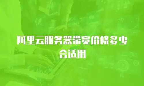 阿里云服务器带宽价格多少合适用