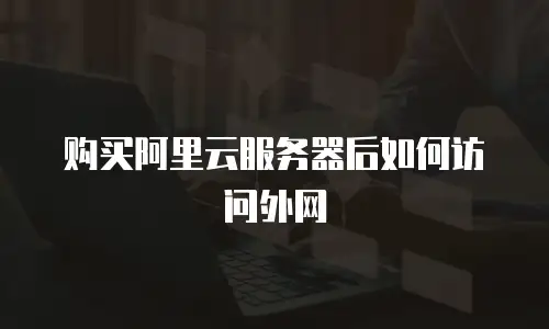 购买阿里云服务器后如何访问外网