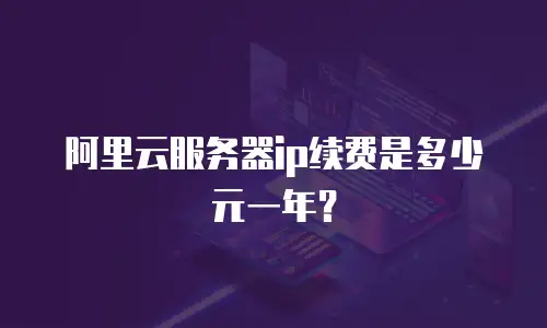 阿里云服务器ip续费是多少元一年？