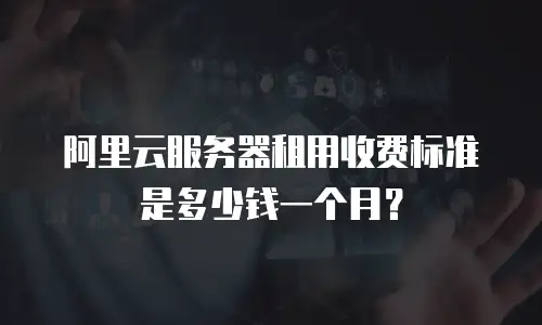 阿里云服务器租用收费标准是多少钱一个月？