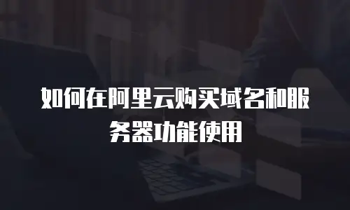 如何在阿里云购买域名和服务器功能使用