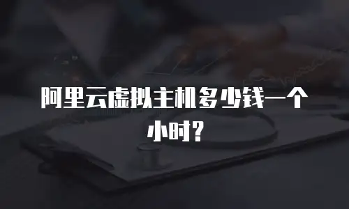 阿里云虚拟主机多少钱一个小时？