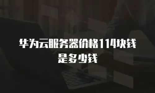 华为云服务器价格114块钱是多少钱