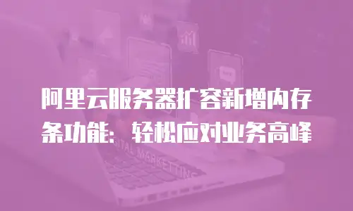 阿里云服务器扩容新增内存条功能：轻松应对业务高峰