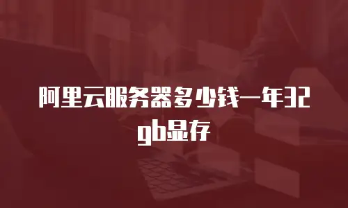 阿里云服务器多少钱一年32gb显存
