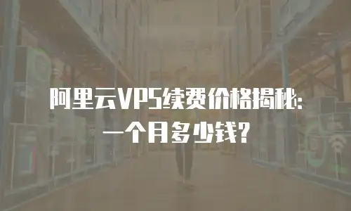 阿里云VPS续费价格揭秘：一个月多少钱？