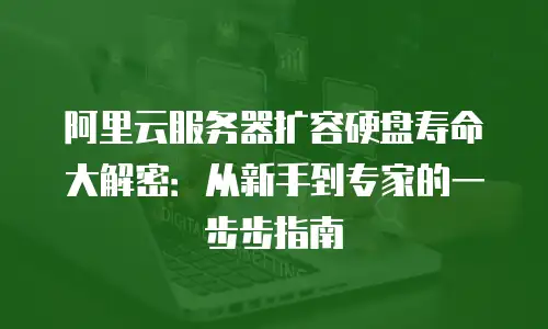 阿里云服务器扩容硬盘寿命大解密：从新手到专家的一步步指南