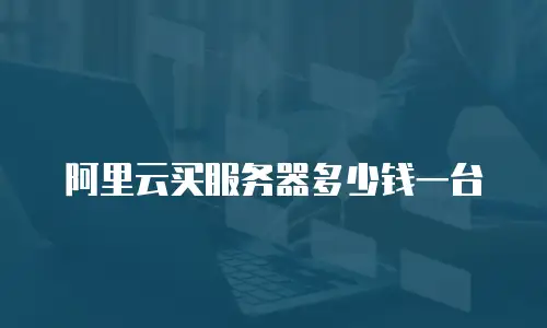 阿里云买服务器多少钱一台