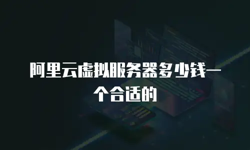 阿里云虚拟服务器多少钱一个合适的