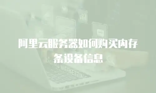 阿里云服务器如何购买内存条设备信息