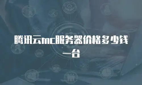 腾讯云mc服务器价格多少钱一台
