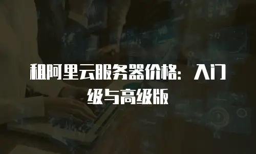 租阿里云服务器价格：入门级与高级版