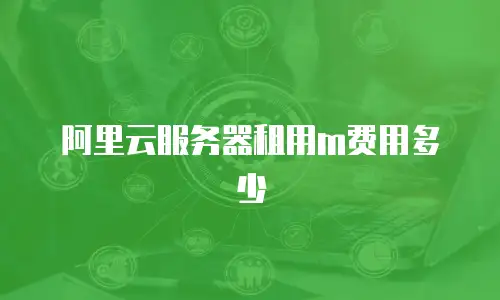 阿里云服务器租用m费用多少