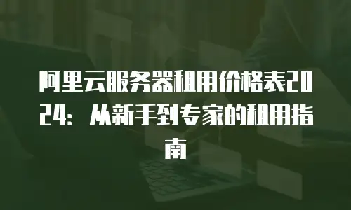 阿里云服务器租用价格表2024：从新手到专家的租用指南