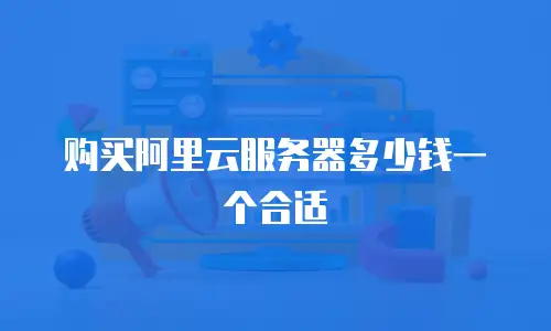 购买阿里云服务器多少钱一个合适