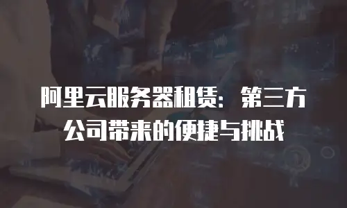 阿里云服务器租赁：第三方公司带来的便捷与挑战