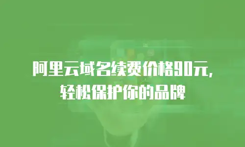 阿里云域名续费价格90元，轻松保护你的品牌