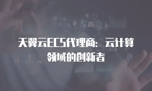 天翼云ECS代理商：云计算领域的创新者